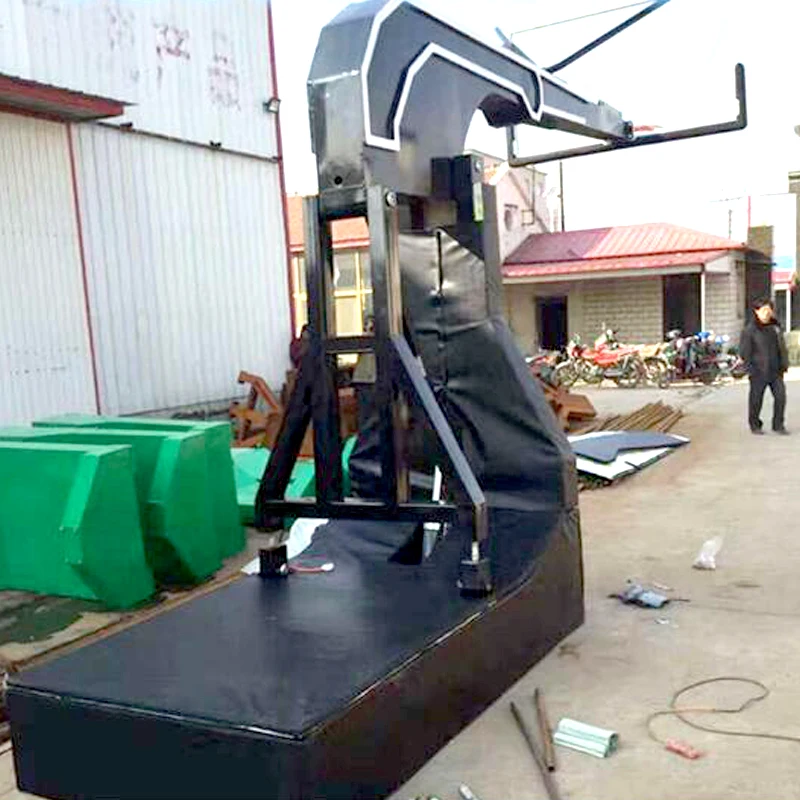 Adjustable outdoor electric hydraulic basketball hoop wall mount goal