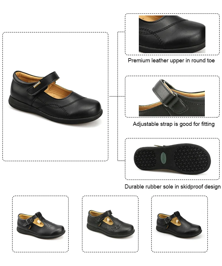 girls rubber toe school shoes