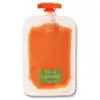 Reusable double zipper baby food pouches