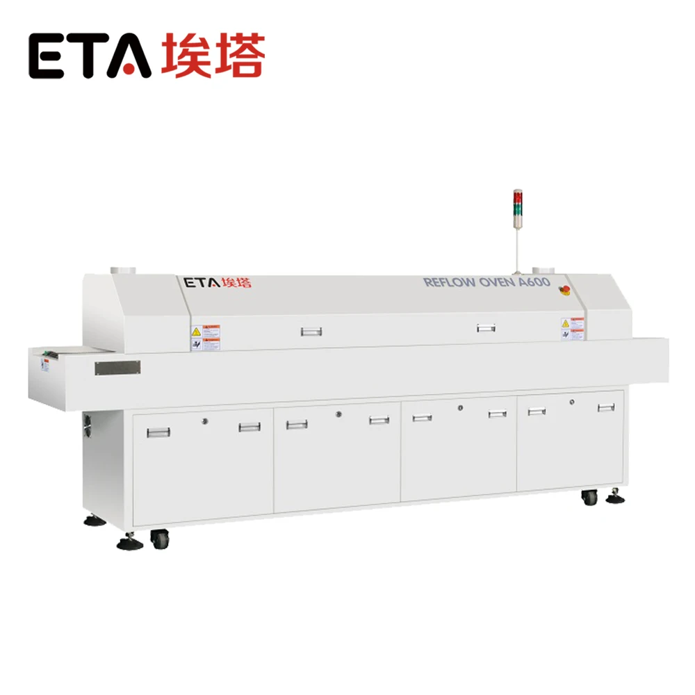 ETA PCB Making Machine Lead-Free Hot air SMT Reflow Oven A800 with 8 Zones 3