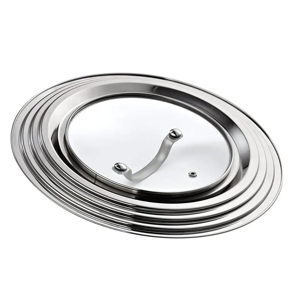 Universal Pot/pan Lid Fits 712" Replacement Stainless Steel W/glass