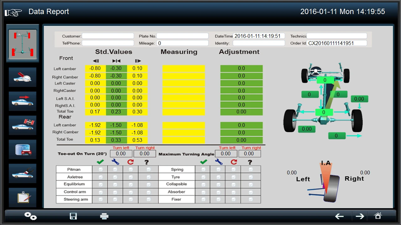 Portable Hunter Wheel Alignment Software Launch Wheel Alignment Machine 3d Wheel Alignment