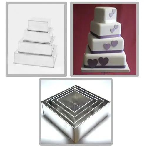individual square cake tins