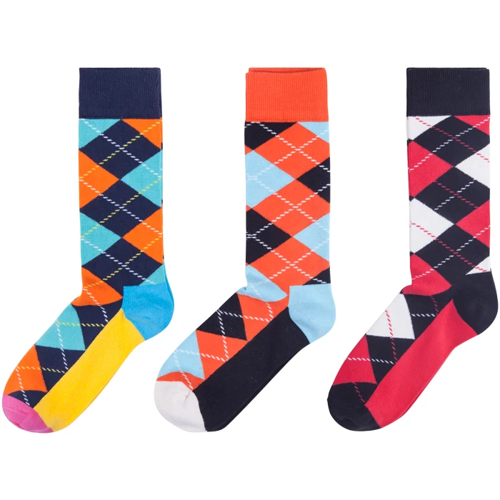 Mens Dress Socks, Fun Colorful Socks For Men Cotton Funky Socks