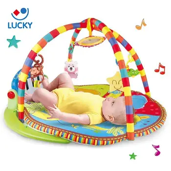 Circular Blanket Pedal Music Kick Activity Piano Baby Gym Play Mat