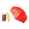 Hot Selling Yellow Wooden Handle Umbrella Duck 3 Fold Customized