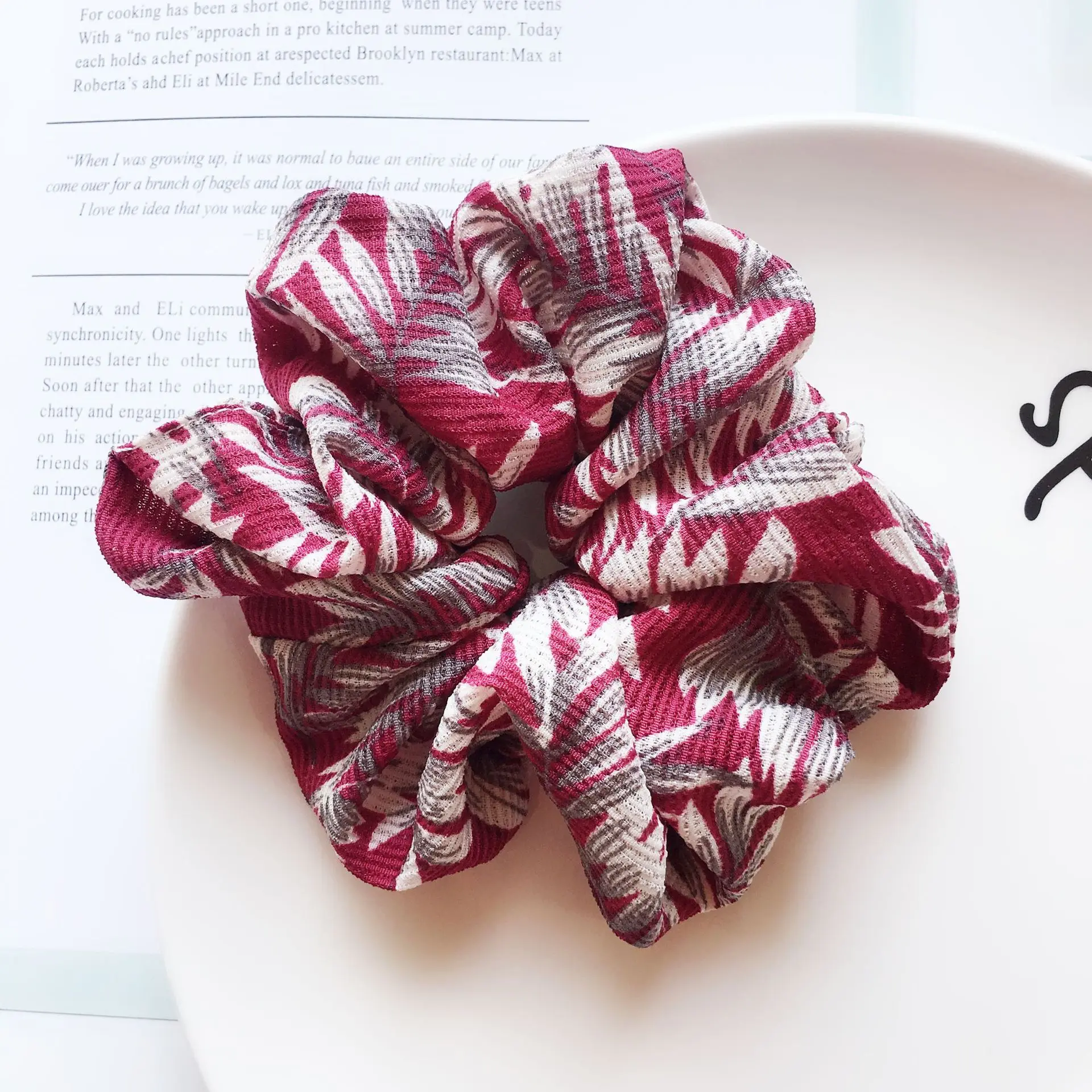 Good Quality Scrunchies Wholesale Chiffon Hair Scrunchies 10cm Bulk