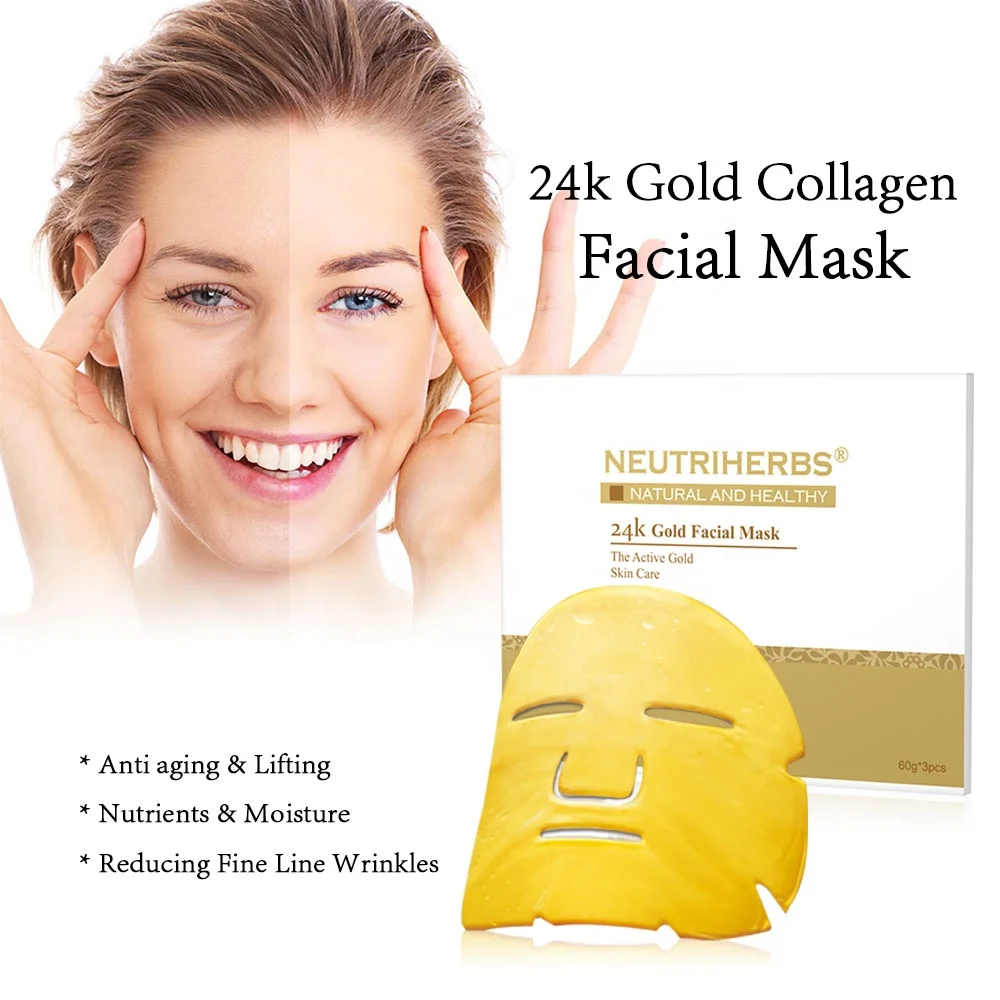 Natural Unisex Beauty Products Skin Whitening For Face Gold Mask With ...