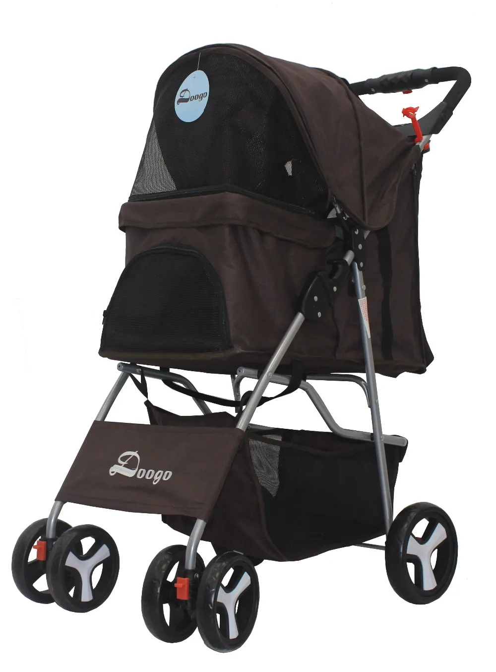 product travel carrier carriage pet stroller pet trolleys new design 4 wheel easy walk folding carton package dogs pet travel outdoors-5