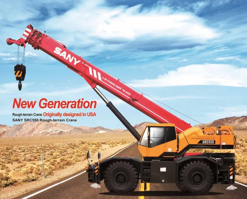 SANY SRC600 Rough terrain Crane 60 Tons OffRoad Tire Cranes, View 60 ton terex crane rough