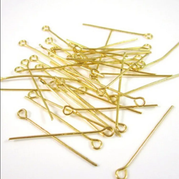 20 30 40 50 Mm Gold Silver Colored Eyes Pin Needles Sharp Eye Pins For