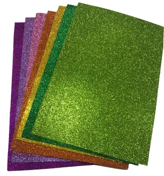 color glitter 9"x12" eva foam sheet craft eva rubber sheet