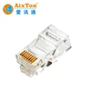 Ethernet Cat6 Cat5 Cat5e Crimp RJ11 RJ45 Connector Stranded Network Cable terminal 8P8C Gold Plated Modular Plug of U/STP