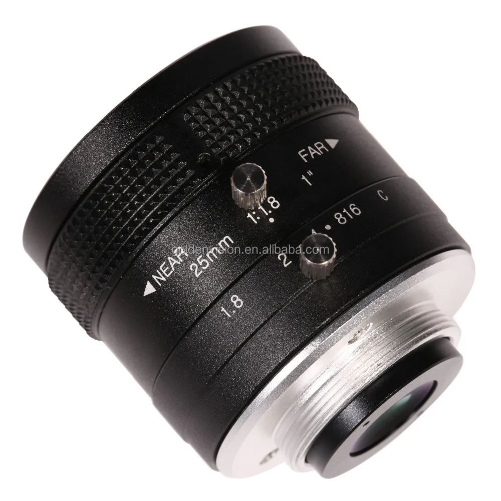 Cctv Lens 1'' 25mm F1.8 Cctv Camera Lens Manual Zoom Manual Focal Cmos