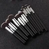 Custom logo 10 pcs Kabuki Makeup Brush Set - Foundation Powder Blush Concealer Contour Brushes