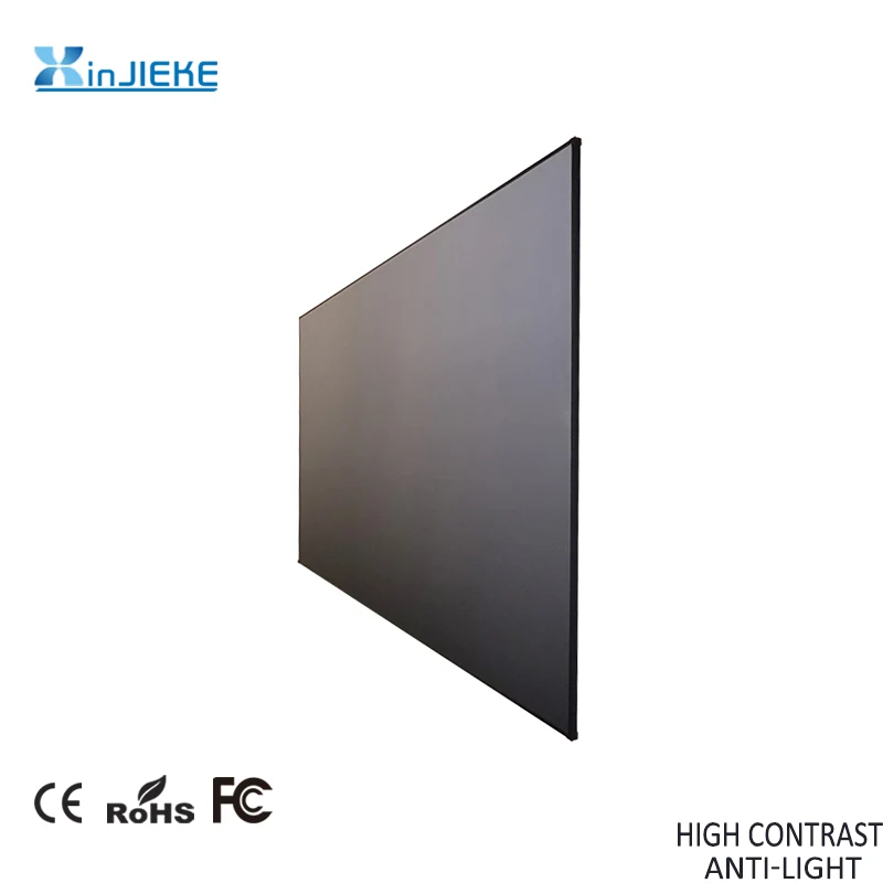 110inch Ambient Light Rejecting Projector Screen Alr Soft Pvc Fabric Material Long Throw,Fixed