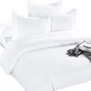 100% combed cotton 300T 400T 500T white sateen hotel bed sheets / hotel sheet set / hotel bedding set