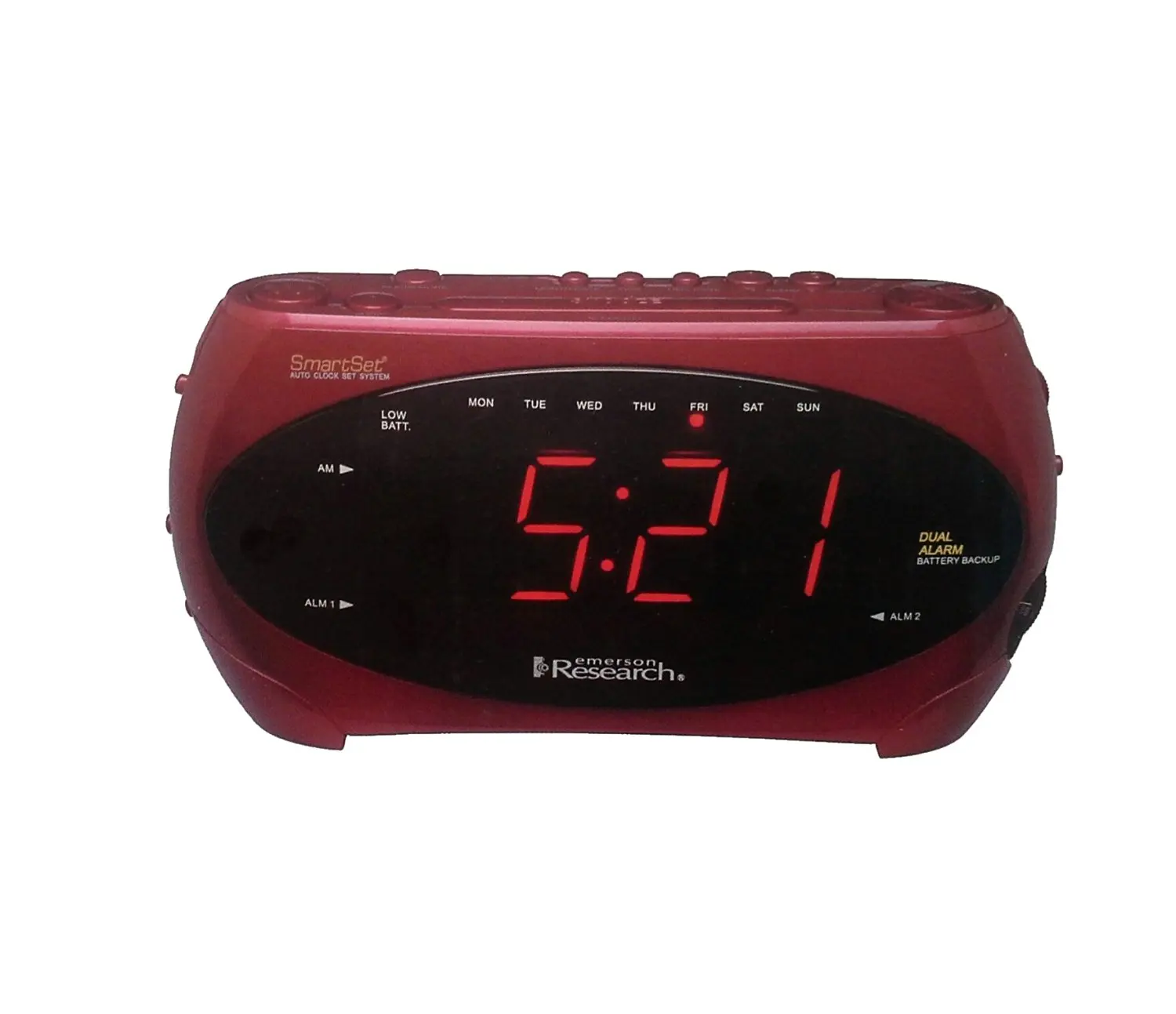 emerson smartset alarm clock timezone