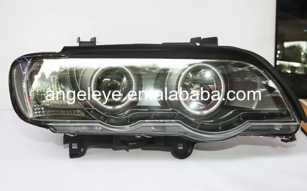 1998-2003 Year For Bmw X5 E53 Led Head Lights Led Angel Eyes Lf ...