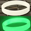 OEM fluorescent party glow silicone bracelet / wristband for Christmas