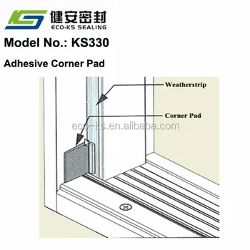 Coner Pad Wedge Kerf Weatherstripping Used In Kerfed Jamb For