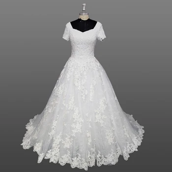 bridal gowns short sleeve