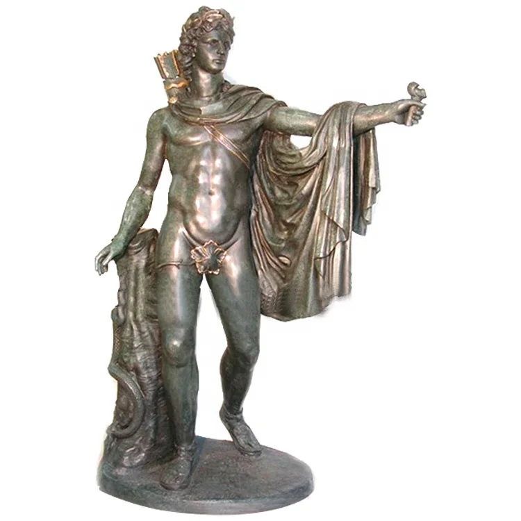 户外金属雕塑青铜阿波罗花园雕像