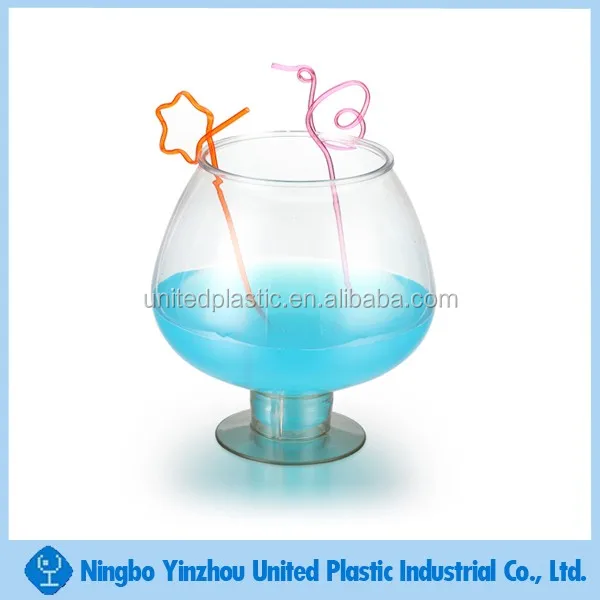 1400ml Pvc Plastic Drinking Cups Fish Bowl With Handle Buy 1400ml Pvc
