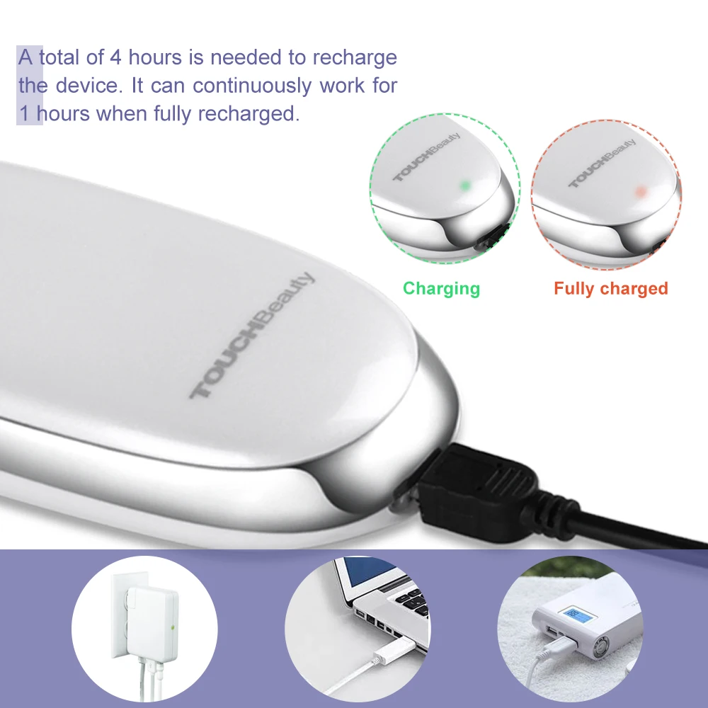 TOUCHBeauty TB-1185 Portable MIni Face Moisturizing Hydrating Mist with Yellow Light Humidifier Hand Facial Steamer