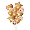 Merry Wedding Party Supplies Birthday Proposal Decorations Champagne Pink Rose Gold Paper Confetti Balloons