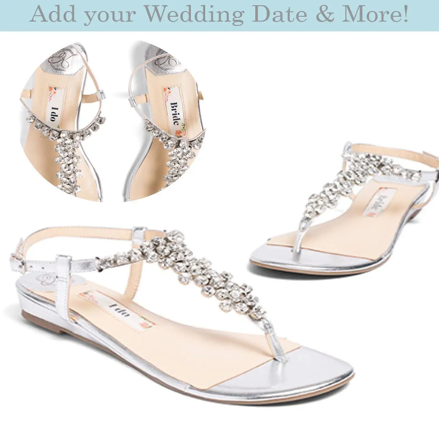 flat white wedding shoes for bride