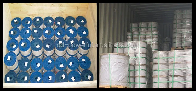 Plastic coated stainless steel wire rope cable