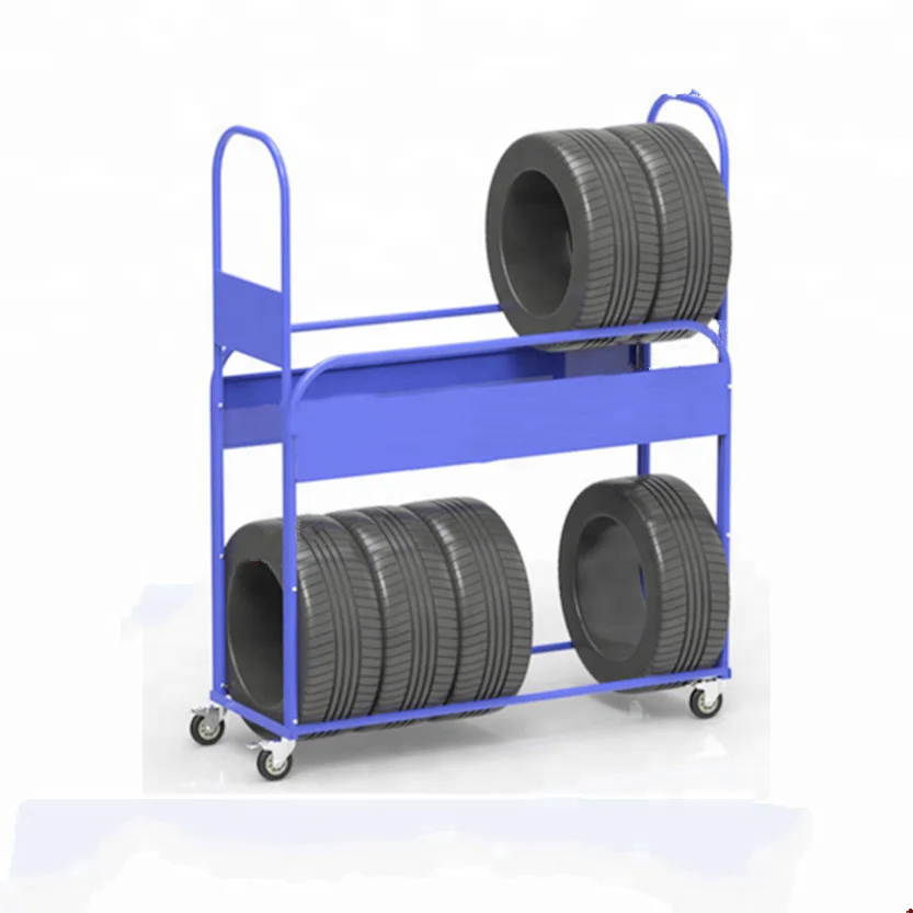 Rotating 2 Tier Tyre Metal Display Stand Tire Holder Rack Buy Tyre