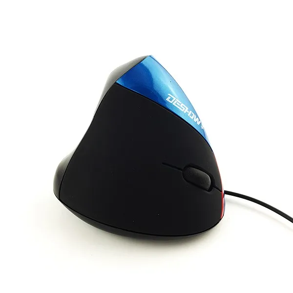 Human Engineering Mouse Delux Wired Ergonomic Vertical Mouse for PC Laptop Computer