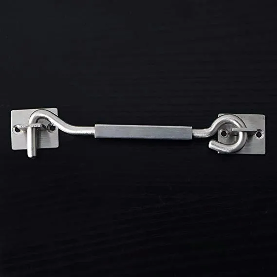6 Inch Solid Sus304 Stainless Steel Hook And Eye Lock Door Gate Hook