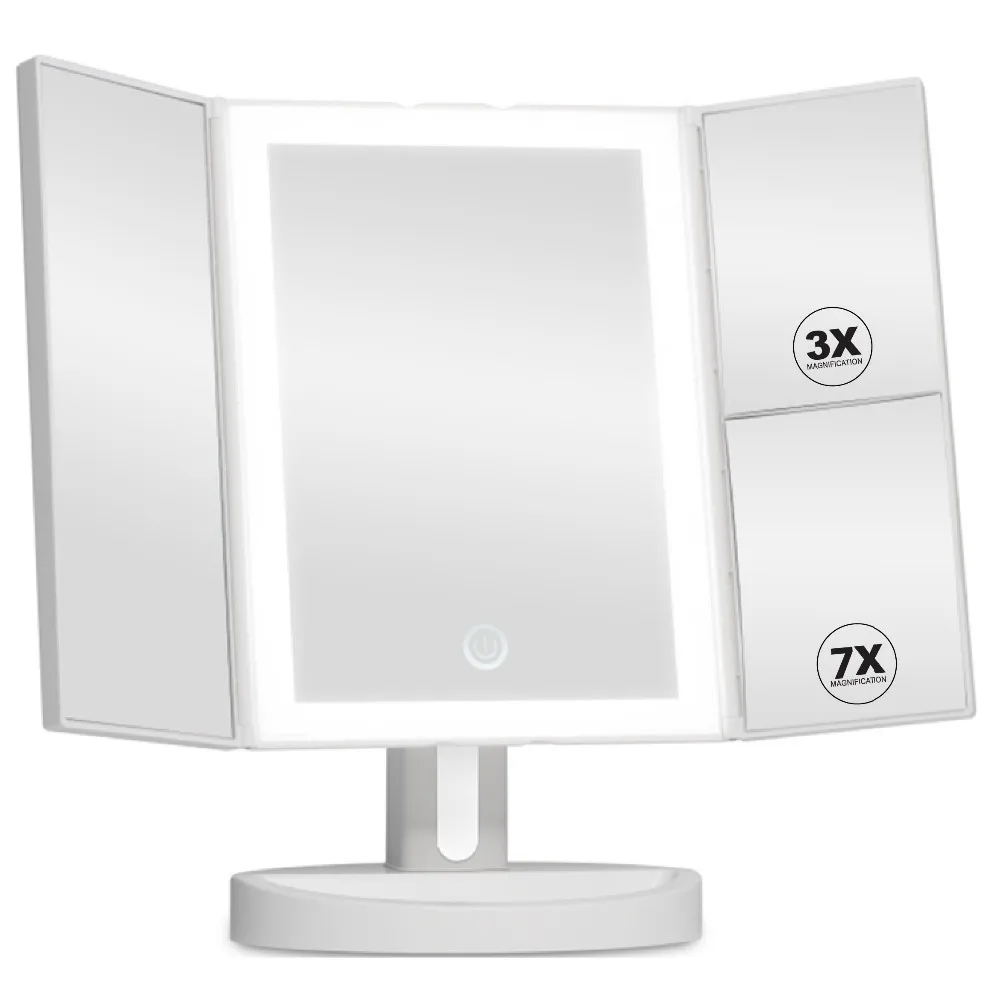 Amazon Hot Sell Usb Direct Charging Vanity Light Up Cosmetic Mirror