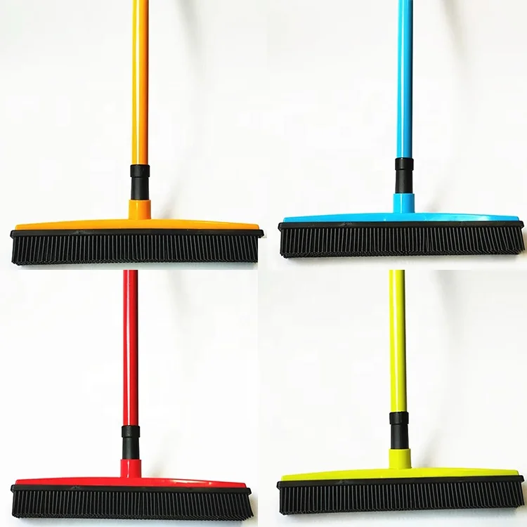 Hair Rubber Broom Pet Miracle Cleaning Dog Carpet Removal Sweeper Squeegee Tiles 