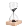 Hand-blown Timer clock Magnet Magnetic Hourglass ampulheta crafts sand clock hourglass timer
