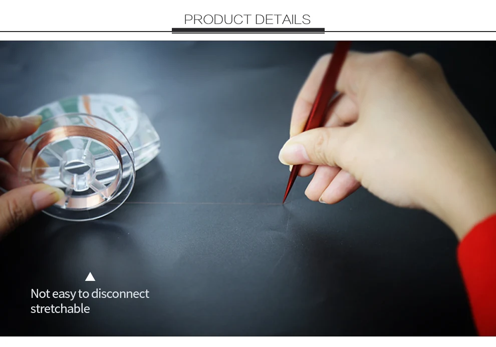 0.02mm 120m Pure Copper Soldering Jump fly Wire for Phone Motherboard Logic Board PCB Fingerprint Point