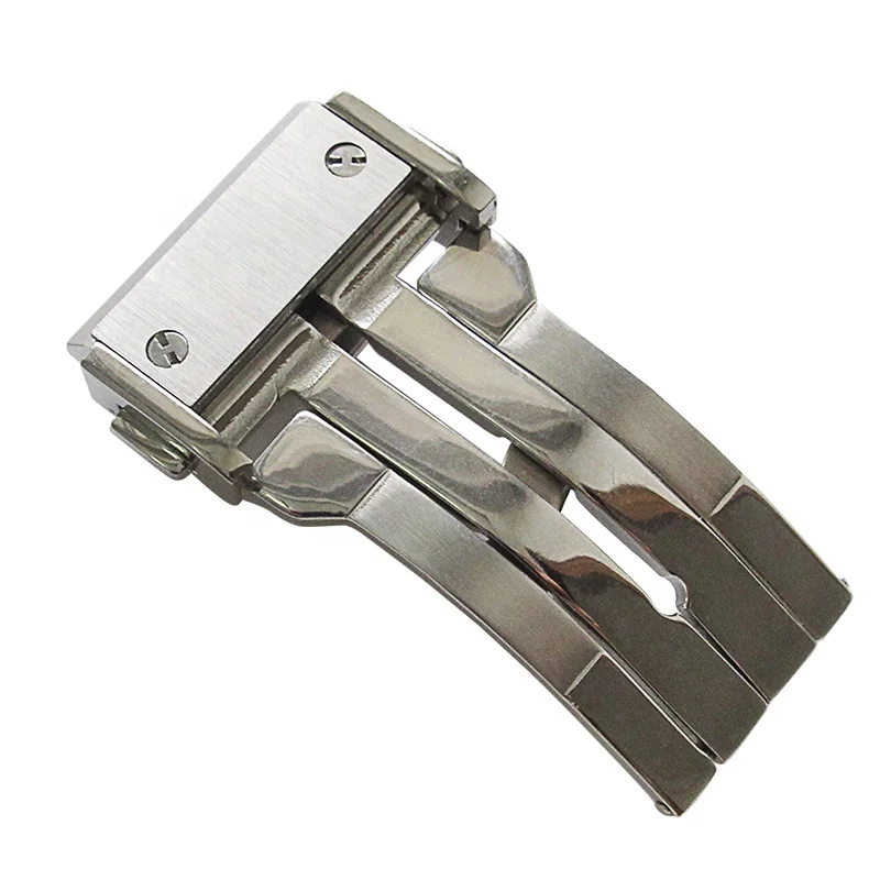 
new solid stainless steel replacement watch band clasp 20 22 24mm 