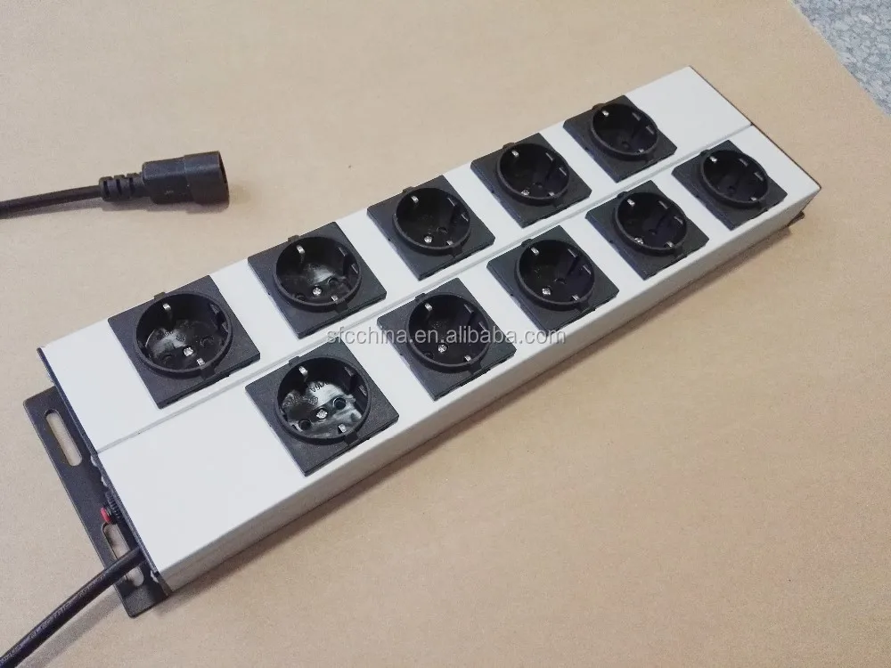 10 German socket Power Distribution Units and Extension Cords