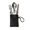 Wholesale Best Selling Products Camping 3 In 1 Outdoor Portable Knife Fork Spoon Folding Cutlery Stainless Steel dinnerware Sets