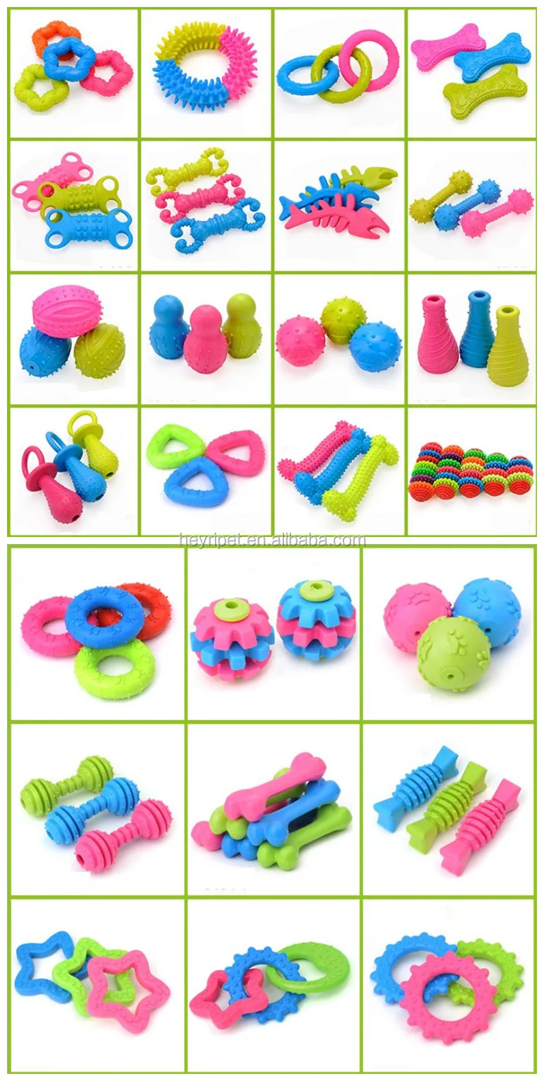 Hot Sell 24models Bone Shape Teeth Cleaning Tpr Dog Pet Toy Puppy Chew