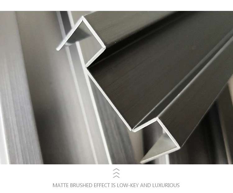 Wholesale Hotel Mirror Golden Stainless Steel T Shaped Tile Trim