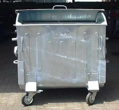 steel waste bin