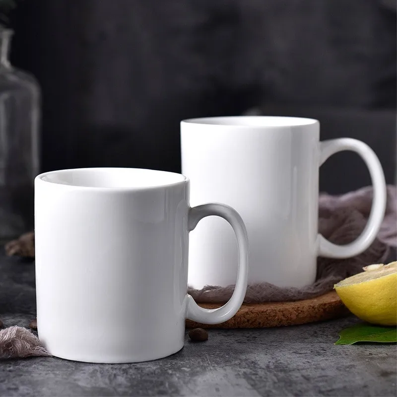 11 oz. White Ceramic Coffee Mug – Made in the USA