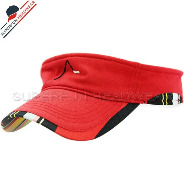 Factory Supply Printed Vintage Sun Visors Cap Custom Buy Visor Custom