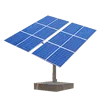 3.6KW solar mounts 2 axis solar tracking system
