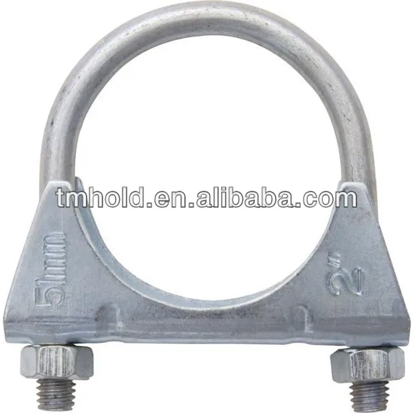 10 Pk 2 Exhaust U Hose Clamps Clamping Clips Nuts Bolt Zinc Plated 1 5 3 4