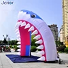 Children Party Advertising Inflatable Shark Entrance Arch